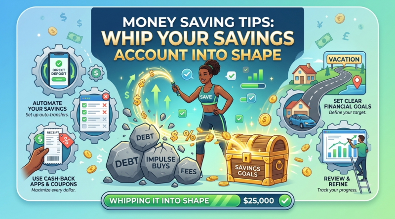 Money Saving Tips: Whip Your Savings Account Into Shape