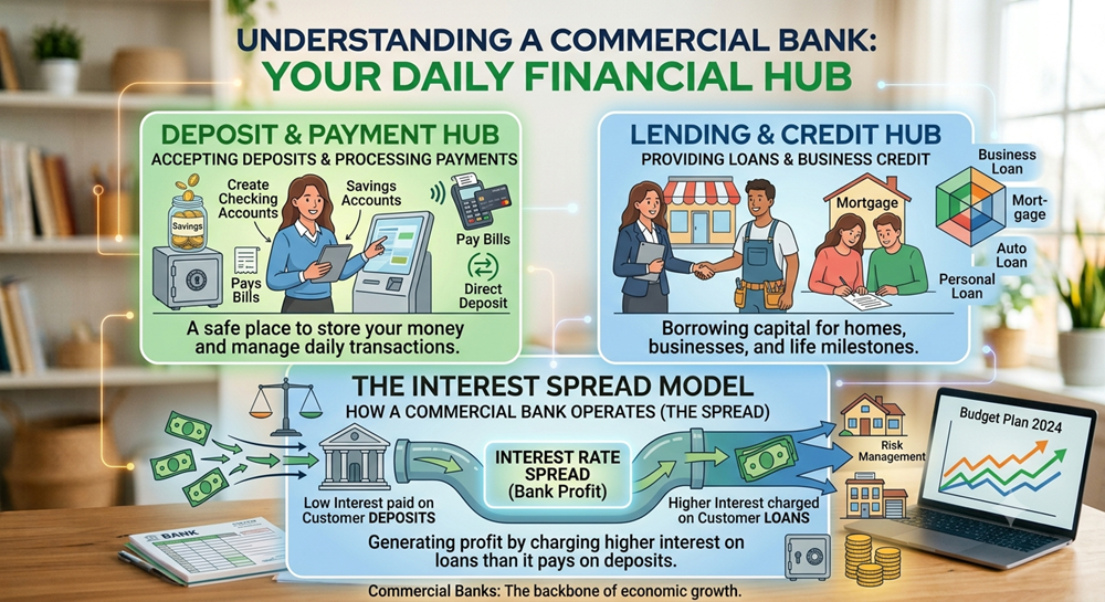 What is a commercial bank