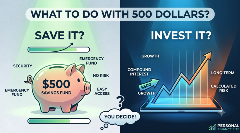 What to Do With 500 Dollars: Save It or Invest It?