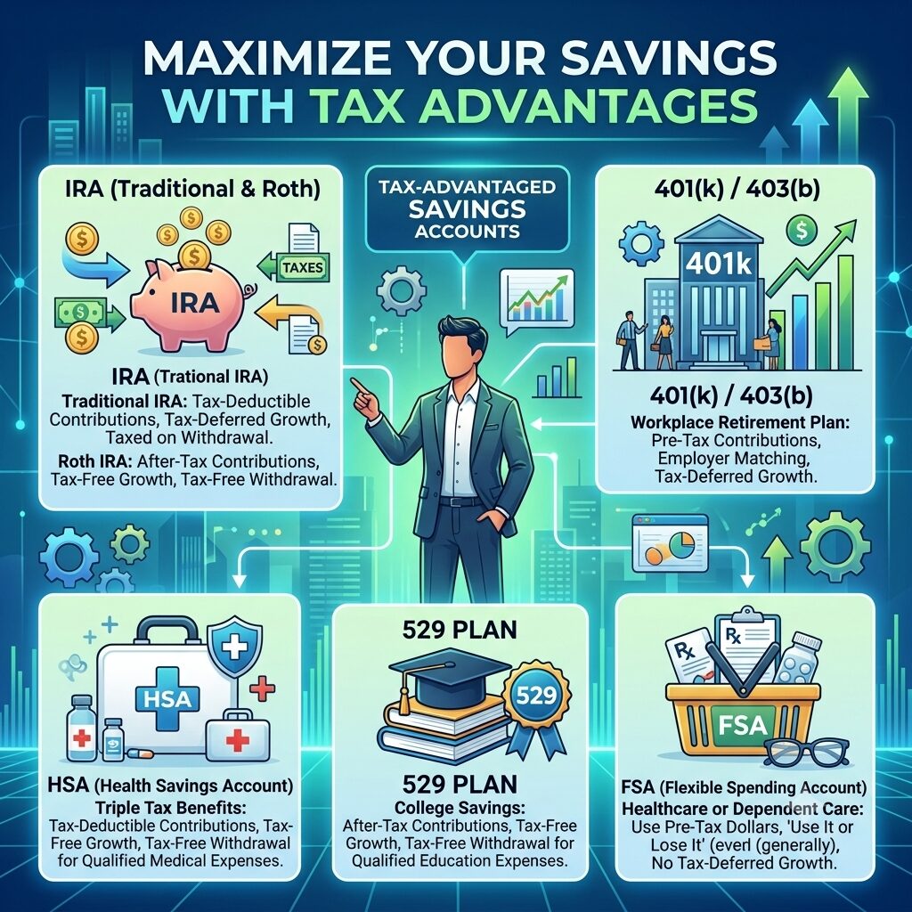 tax advantaged savings accounts