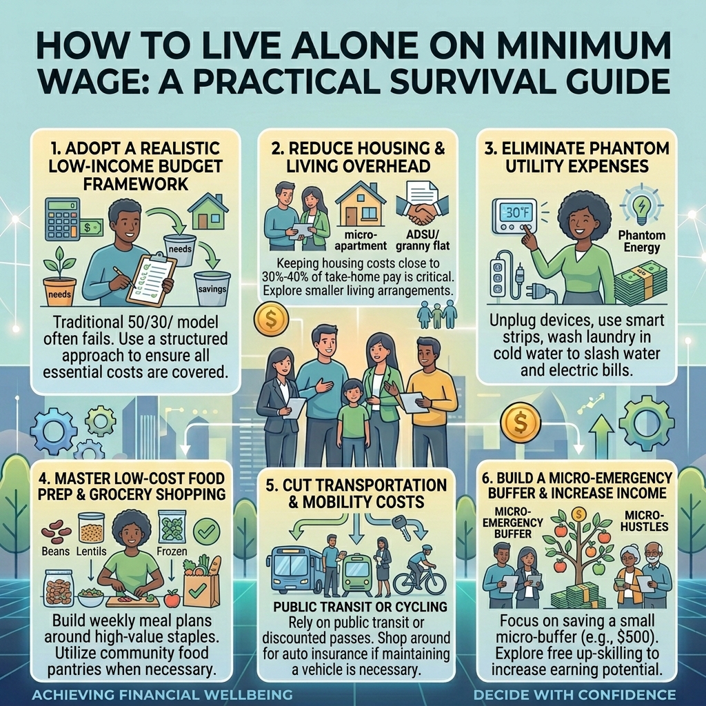 How to Live Alone on Minimum Wage: A Practical Survival Guide
